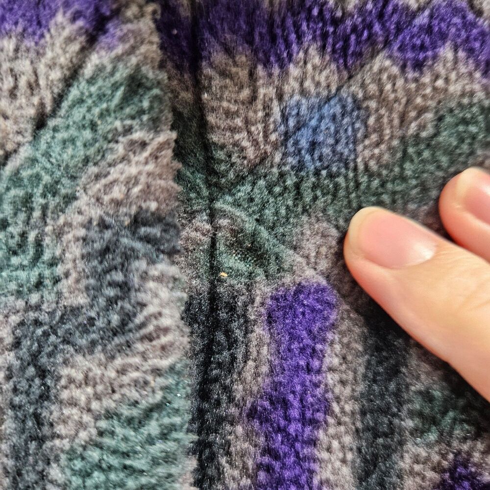 Vintage Patagonia Tehuelche Fleece Chore Coat Large Blue Quilted USA Layers 90s - Picture 10 of 16